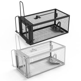 Fresh Fab Finds 1Pc Rat Trap Cage Humane Live Rodent Trap Cage Galvanized Iron Mice Mouse Control Bait Catch with Detachable U Shaped Rod