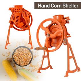 Hand Corn Sheller Heavy Duty Shelling Machine Manual Farm Corn Thresher Corn Remover Tools Hand Sheller with Wooden Handle Cast Iron Manual Thres
